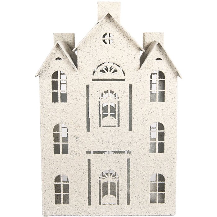 Clayre & Eef Dekoracja Dom 26x16x40 cm Beżowa