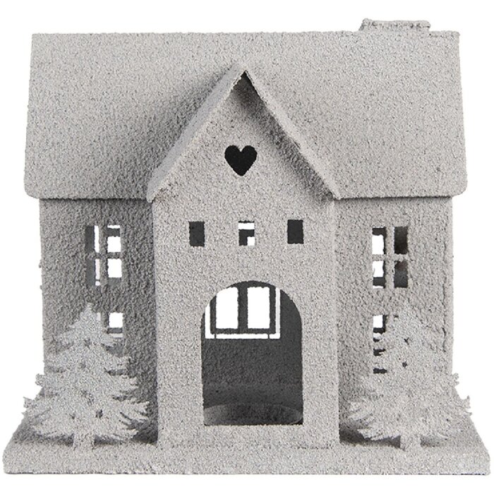 Clayre & Eef Dekoracja Dom 26x17x24 cm Szara