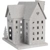 Clayre & Eef Dekoracja Dom 26x17x24 cm Szara