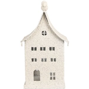 Clayre & Eef 6Y5934 Dom Dekoracyjny 14x15x28 cm Beżowy