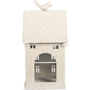 Clayre & Eef 6Y5934 Dom Dekoracyjny 14x15x28 cm Beżowy