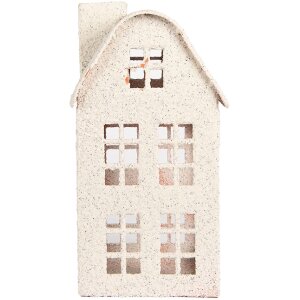Clayre & Eef Dekoracja Dom 14x14x26 cm Beżowa