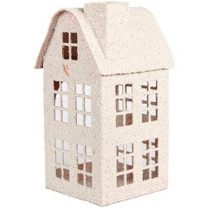 Clayre & Eef Dekoracja Dom 14x14x26 cm Beżowa
