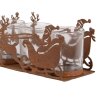Clayre & Eef 6Y5937 Świecznik Sanie Świąteczne 25x8x8 cm