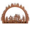 Clayre & Eef 6Y5939 Świecznik Scena Bożonarodzeniowa 32x9x23 cm Brązowy
