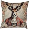 Clayre & Eef CPA21 Poszewka na poduszkę 45x45 cm beżowo-brązowa