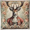 Clayre & Eef CPA21 Poszewka na poduszkę 45x45 cm beżowo-brązowa
