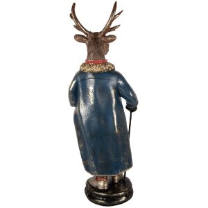 Clayre & Eef Renifer Dekoracyjny 25x18x66 cm Brązowo-Czerwony