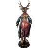 Clayre & Eef Renifer Dekoracyjny 25x18x66 cm Brązowo-Czerwony