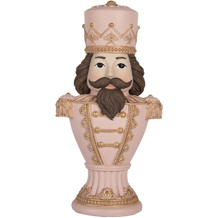Clayre & Eef 6PR5366 Dekoracja Orzechowyłamek Różowy 16x10x30 cm