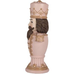Clayre & Eef 6PR5366 Dekoracja Orzechowyłamek Różowy 16x10x30 cm