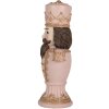 Clayre & Eef 6PR5366 Dekoracja Orzechowyłamek Różowy 16x10x30 cm