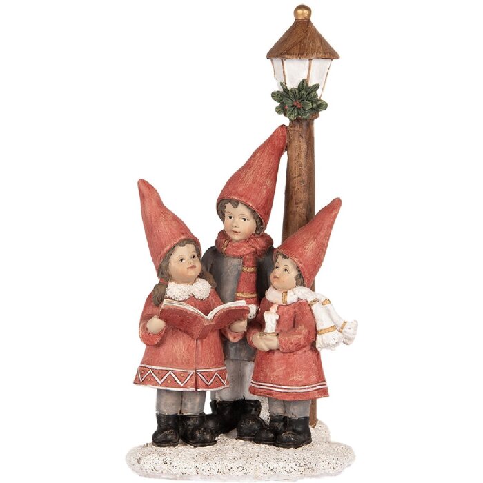 Clayre & Eef Figurka Świąteczna Chór 11x8x21 cm