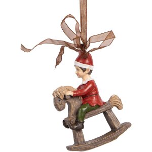 Clayre & Eef Zawieszka Dziecko na Huśtawce 7x3x9 cm