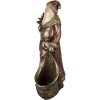 Clayre & Eef 6PR5590 Dekoracja Święty Mikołaj 24x17x47 cm Czerwono-złota