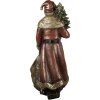 Clayre & Eef 6PR5590 Dekoracja Święty Mikołaj 24x17x47 cm Czerwono-złota