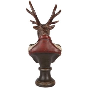 Clayre & Eef Biusta Renifera 12x10x27 cm Brązowo-Czerwona