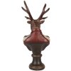 Clayre & Eef Biusta Renifera 12x10x27 cm Brązowo-Czerwona