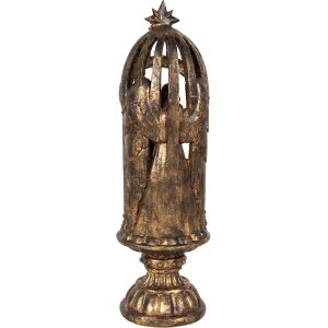 Clayre & Eef 6PR5702 Kompozycja Świąteczna Ø 14x43 cm Złoto-Brąz