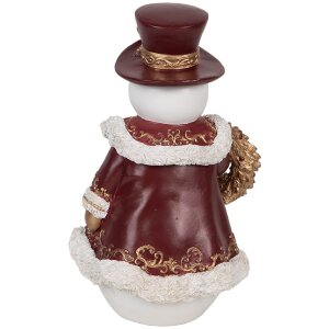 Clayre & Eef Śnieżek Dekoracyjny 15x14x24 cm