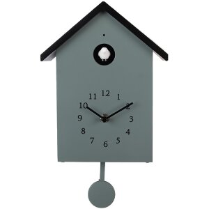 Clayre & Eef 6KL0838GR Zegar Ścienny 20x10x26 cm Zielony