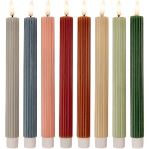 Clayre & Eef Zestaw 2 Świec LED Beżowych 2x25 cm