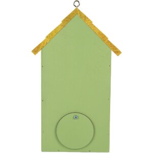 Clayre & Eef Domek dla ptaków 15x10x22 cm Zielony i Żółty