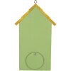 Clayre & Eef Domek dla ptaków 15x10x22 cm Zielony i Żółty
