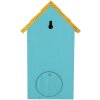 Clayre & Eef Domek dla ptaków 15x10x22 cm Błękitno-Żółty