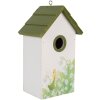 Clayre & Eef Domek dla ptaków 15x10x22 cm Biało-Zielony
