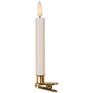 Clayre & Eef Zestaw 10 Świec LED 2x14 cm Białe