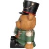 Clayre & Eef Niedźwiedź Dekoracyjny 25x25x38 cm Brązowo-Zielony
