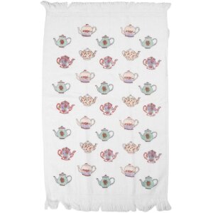 Clayre & Eef CT035 Ręcznik gościnny 40x66 cm biały z...