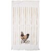 Clayre & Eef CTRFL-1 Ręcznik gościnny 40x66 cm biało-brązowy