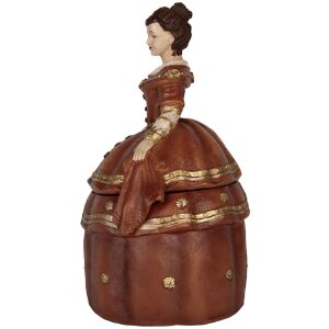 Clayre & Eef Skrzynka na biżuterię Kobieta 19x16x29 cm Czerwona