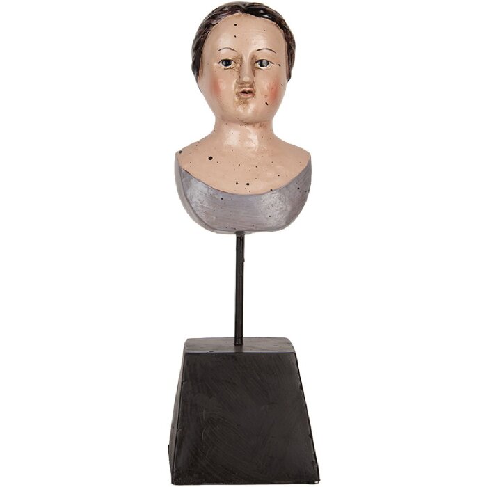 Clayre & Eef Biusta Kobieta 11x11x34 cm Beżowo-Brązowa