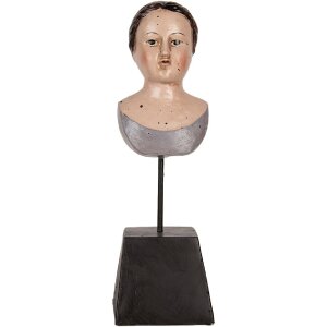 Clayre & Eef Biusta Kobieta 11x11x34 cm Beżowo-Brązowa