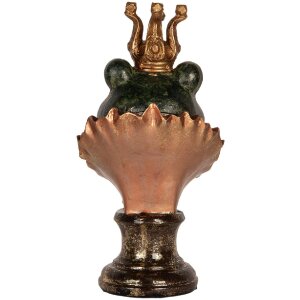 Clayre & Eef Żaba Popiersie 12x11x22 cm Zielono-Złota