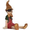 Clayre & Eef Pinocchio 13x13x19 cm beżowo-czerwona