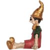 Clayre & Eef Pinocchio 13x13x19 cm beżowo-czerwona