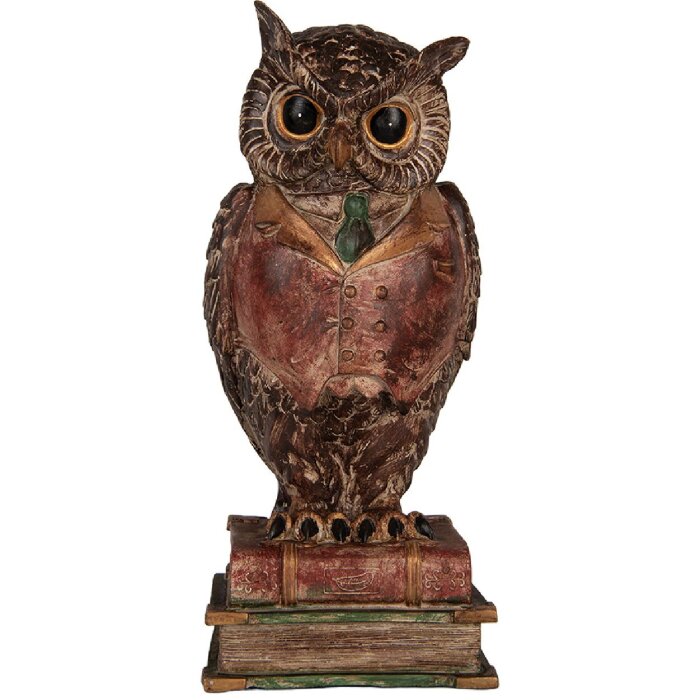 Clayre & Eef Skarbonka Sowa 16x15x35 cm
