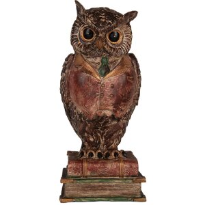 Clayre & Eef Skarbonka Sowa 16x15x35 cm