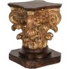 Clayre & Eef Podstawa 12x12x16 cm Brązowo-Złota