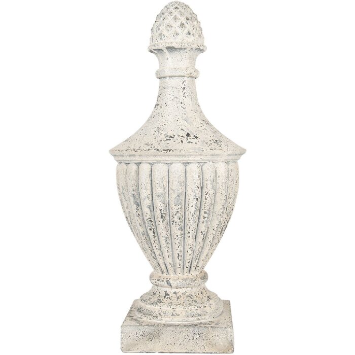 Clayre & Eef 5MG0065 Ozdoba Dekoracyjna Beżowo-Szara 26x26x64 cm