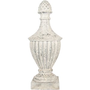 Clayre & Eef 5MG0065 Ozdoba Dekoracyjna Beżowo-Szara 26x26x64 cm