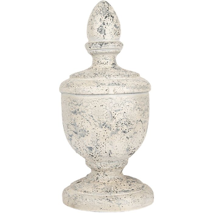 Clayre & Eef 5MG0067 Dekoracja Ornament Beżowo-Szary 22x48 cm