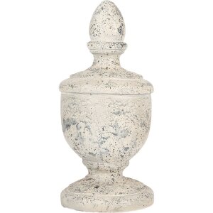Clayre & Eef 5MG0067 Dekoracja Ornament Beżowo-Szary 22x48 cm