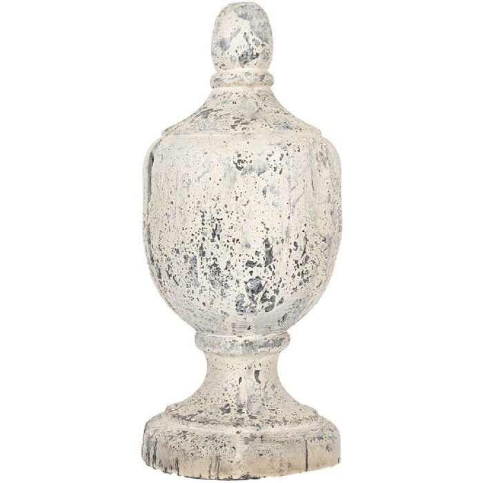 Clayre & Eef Ornament Barokowy Beżowo-Szary 19x45 cm