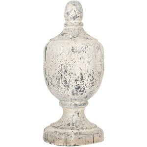 Clayre & Eef Ornament Barokowy Beżowo-Szary 19x45 cm