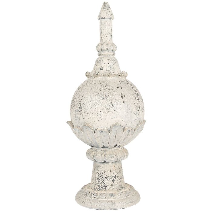 Clayre & Eef Ozdoba Dekoracyjna Beżowo-Szara 24x61 cm